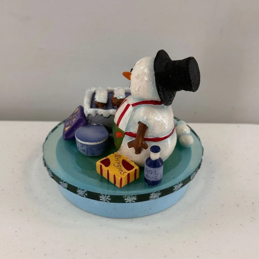 Meet the Flakes Snowman Cookie Candle Topper Baking Decoration Christmas‎